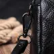 Жіноча сумка прошита ромбами на лицьовій стороні з натуральної шкіри Vintage 22807 Чорний