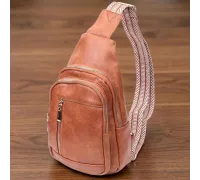 Цікава слінг сумка для жінок з екошкіри Vintage 22749 Рудий