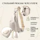 Стильна жіноча сумка з екошкіри з акцентом на текстильну лямку Vintage 22774 Білий