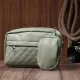 Стильна жіноча сумка крос-боді з монетницею з екошкіри Vintage 22797 Фісташковий