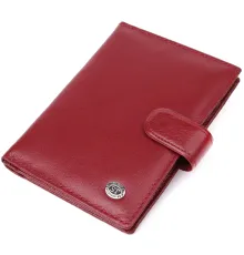 Стильна обкладинка на документи для жінок з натуральної шкіри ST Leather 23117 Бордовий