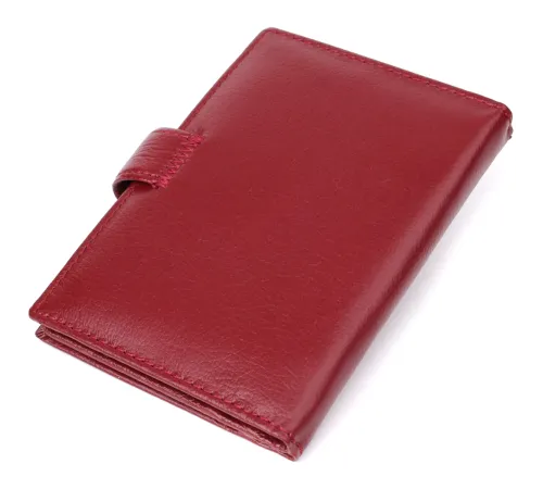 Стильна обкладинка на документи для жінок з натуральної шкіри ST Leather 23117 Бордовий