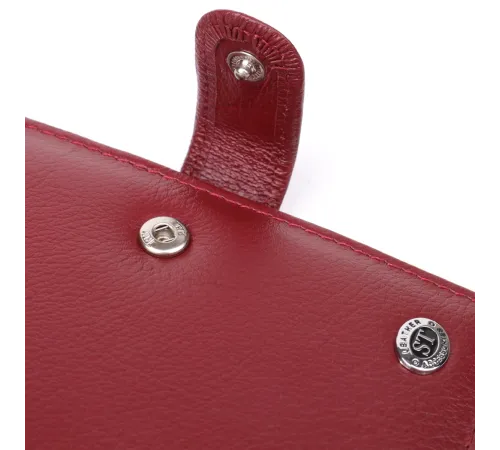 Стильна обкладинка на документи для жінок з натуральної шкіри ST Leather 23117 Бордовий