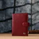 Стильна обкладинка на документи для жінок з натуральної шкіри ST Leather 23117 Бордовий