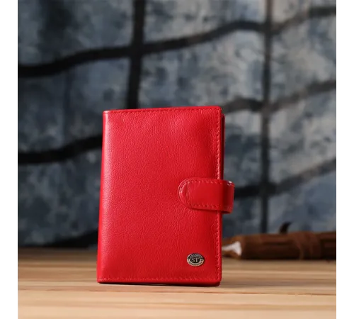 Красива обкладинка на документи для жінок з натуральної шкіри ST Leather 23118 Червоний