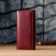 Елегантний гаманець у два складення з натуральної шкіри ST Leather 23065 Бордовий