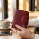 Жіночий гаманець вертикального формату з натуральної шкіри ST Leather 23071 Бордовий