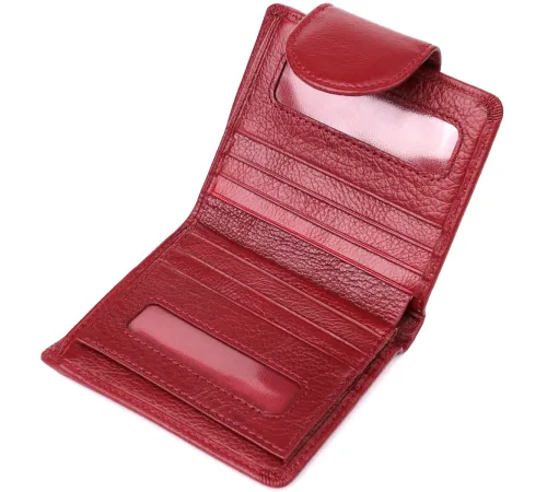 Жіночий гаманець вертикального формату з натуральної шкіри ST Leather 23071 Бордовий
