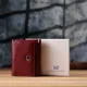 Мініатюрний жіночий гаманець із натуральної шкіри ST Leather 23082 Бордовий