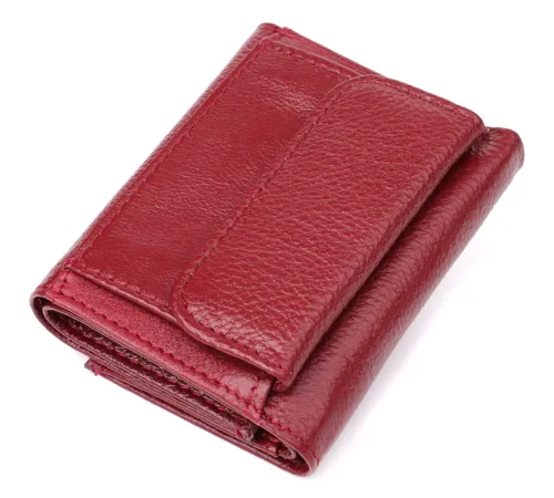 Мініатюрний жіночий гаманець із натуральної шкіри ST Leather 23082 Бордовий
