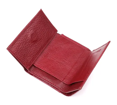 Мініатюрний жіночий гаманець із натуральної шкіри ST Leather 23082 Бордовий