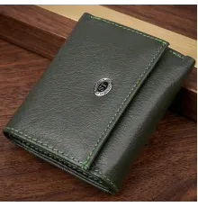 Жіночий мініатюрний гаманець із натуральної шкіри ST Leather 23083 Зелений