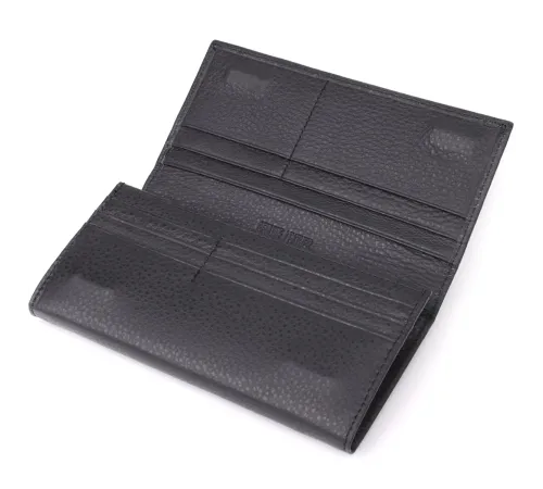 Жіночий вертикальний гаманець із натуральної шкіри ST Leather 23084 Чорний