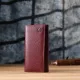 Практичний вертикальний гаманець із натуральної шкіри ST Leather 23085 Бордовий