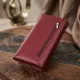 Практичний вертикальний гаманець із натуральної шкіри ST Leather 23085 Бордовий