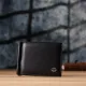 Чоловічий гаманець із металевим затискачем з натуральної шкіри ST Leather 23092 Чорний