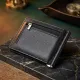 Чоловічий гаманець із металевим затискачем з натуральної шкіри ST Leather 23092 Чорний