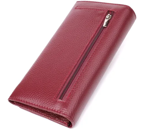 Практичний гаманець для жінок із натуральної шкіри ST Leather 23098 Бордовий