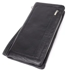 Жіночий шкіряний гаманець-клатч із відділенням під телефон ST Leather 23101 Чорний