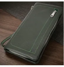 Стильний гаманець для жінок з відділенням під телефон ST Leather 23103 Зелений
