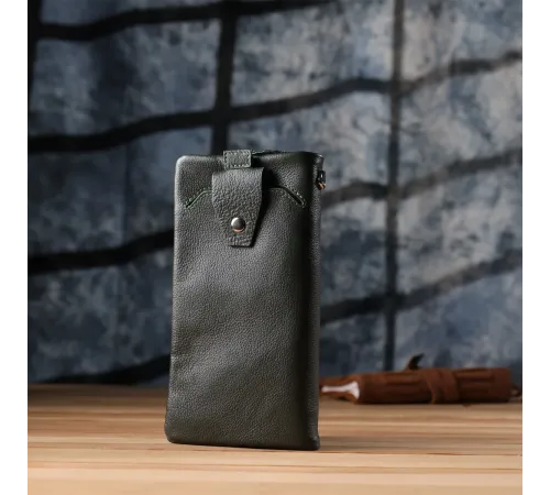 Стильний гаманець для жінок з відділенням під телефон ST Leather 23103 Зелений