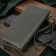 Зручний гаманець для жінок з ременем з натуральної шкіри ST Leather 23104 Зелений