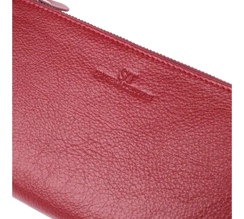 Шкіряний гаманець на три відділення ST Leather 23108 Бордовий