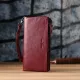 Шкіряний гаманець на три відділення ST Leather 23108 Бордовий