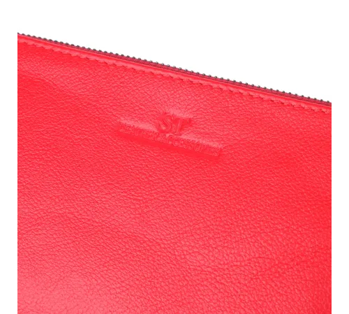 Шкіряний жіночий гаманець на три відділення ST Leather 23109 Червоний
