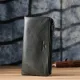 Красивий шкіряний гаманець на три відділення ST Leather 23110 Зелений