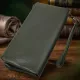 Красивий шкіряний гаманець на три відділення ST Leather 23110 Зелений