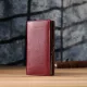 Модний жіночий гаманець на магнітах із натуральної шкіри ST Leather 23113 Бордовий