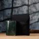 Відмінний гаманець у три складання з натуральної гладкої шкіри GRANDE PELLE 22944 Зелений