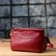 Сумка жіноча з твердим дном з натуральної шкіри Vintage 22982 Червоний