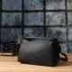 Класична жіноча сумка з жорстким дном із натуральної шкіри Vintage 22987 Чорний