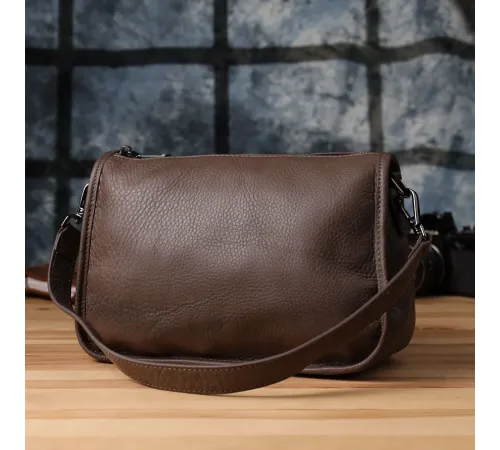 Жіноча сумка на плече із натуральної шкіри Vintage 23003 Коричневий