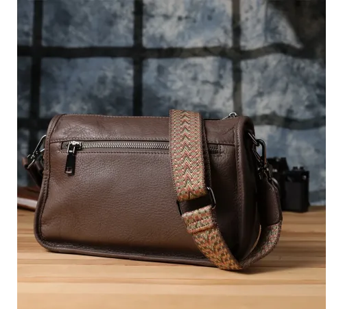 Жіноча сумка на плече із натуральної шкіри Vintage 23003 Коричневий