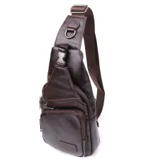 Сумка через плече з натуральної шкіри Vintage 23050 Коричневий
