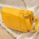 Шкіряна сумка для жінок на день Vintage 22969 Жовтий