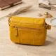 Шкіряна сумка для жінок на день Vintage 22969 Жовтий