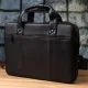 Портфель для чоловіків з натуральної шкіри Vintage 23042 Чорний