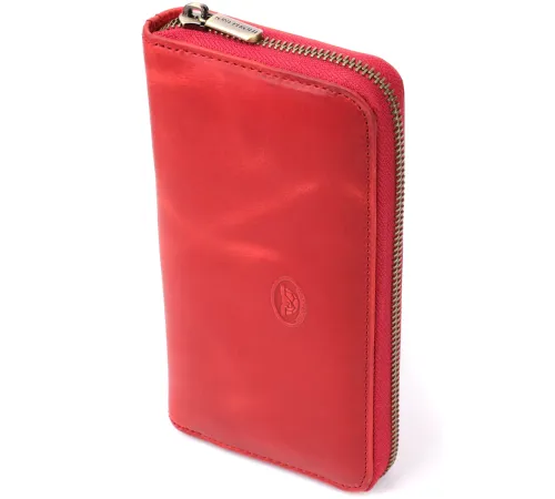 Жіночий гаманець з матової натуральної шкіри Tony Perotti 20834_1 (2250 rosso) Червоний