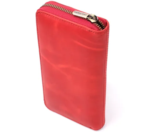 Жіночий гаманець з матової натуральної шкіри Tony Perotti 20834_1 (2250 rosso) Червоний