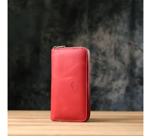 Жіночий гаманець з матової натуральної шкіри Tony Perotti 20834_1 (2250 rosso) Червоний