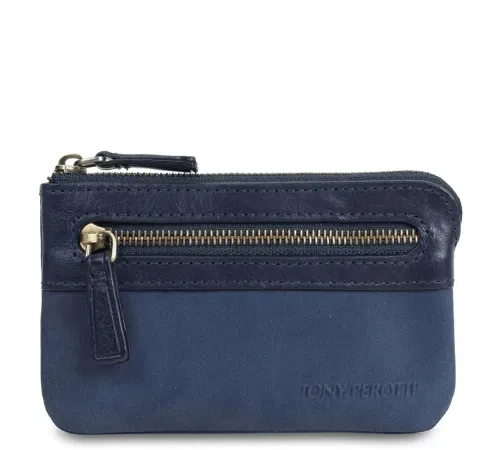 Ключниця Tony Perotti з натуральної шкіри Metropolis 359L navy (90016) Темно-синя