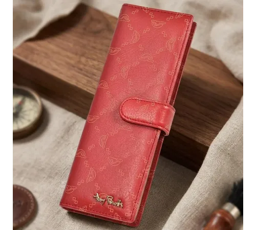 Візитниця на кнопці Tony Perotti Luxury 2639 rosso (90387) Червона