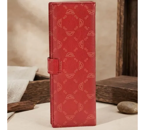 Візитниця на кнопці Tony Perotti Luxury 2639 rosso (90387) Червона