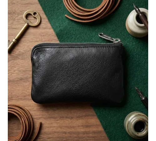 Ключниця Tony Perotti New Contatto з натуральної шкіри 359L nero (90418) Чорна
