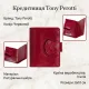 Кредитниця Tony Perotti натуральна шкіра Accademia 369 rosso (90523) Червона