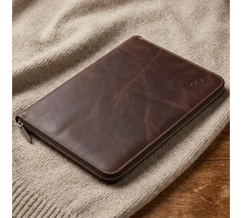 Чоловіча шкіряна папка Tony Perotti Italico 8017L (90054) Коньячна